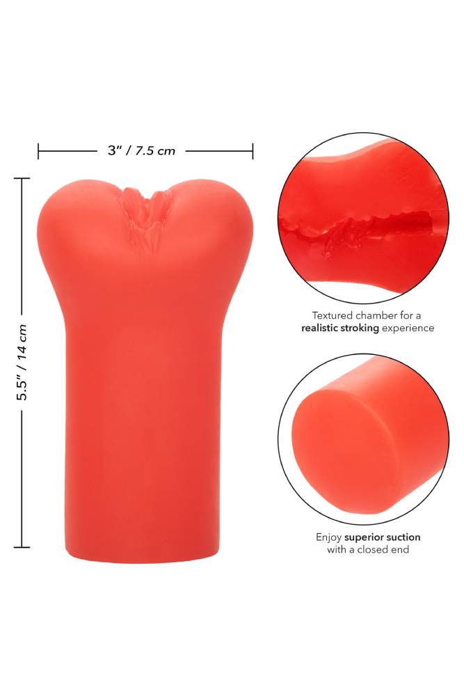 Cal Exotics - Cheap Thrills - She-Devil Stroker - Red - Stag Shop