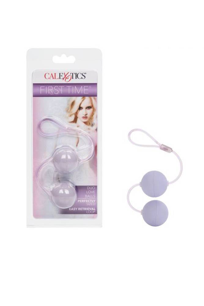 Cal Exotics - First Time - Duo Love Kegel Balls - Purple - Stag Shop