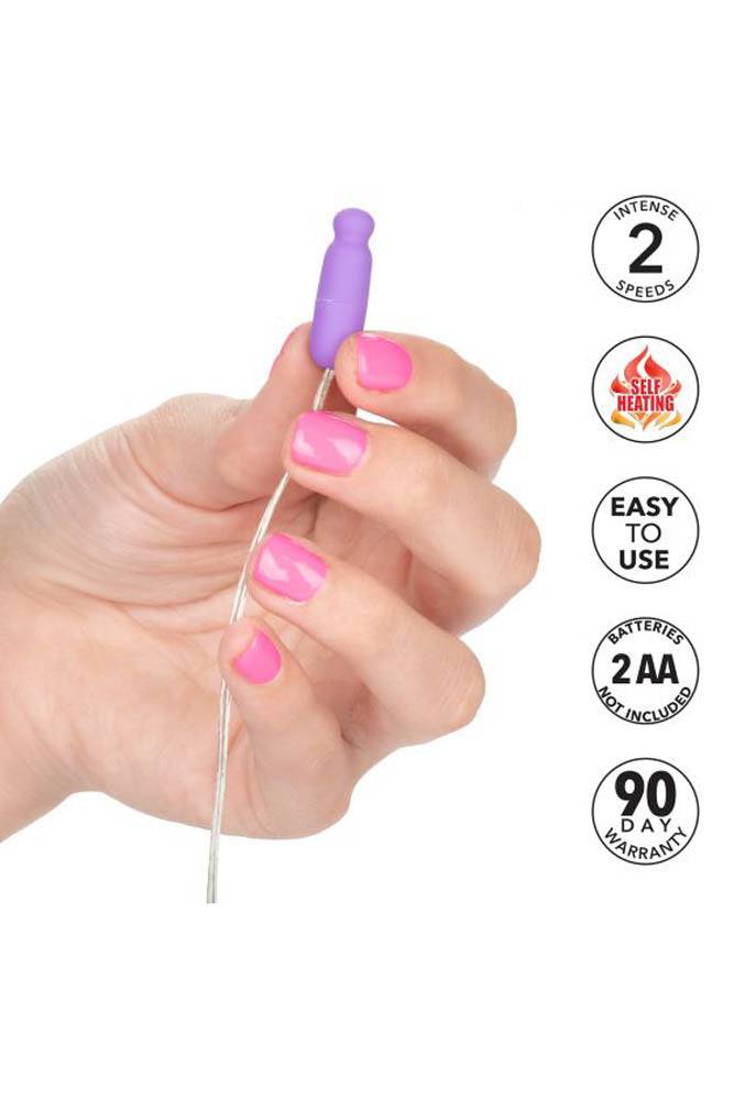 Cal Exotics - Whisper Micro-Heated Bullet Vibrator - Purple - Stag Shop