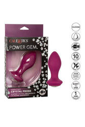Cal Exotics - Power Gem - Vibrating Crystal Probe - Burgundy - Stag Shop