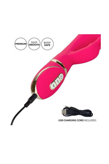 Cal Exotics - Jack Rabbit Signature - Silicone Ultra-Soft Rabbit Vibrator - Pink - Stag Shop