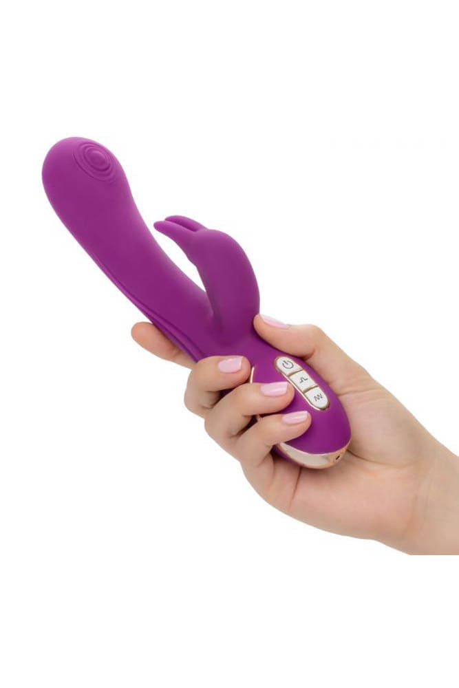 Cal Exotics - Jack Rabbit Signature - Silicone Thumping Rabbit Vibrator - Purple - Stag Shop