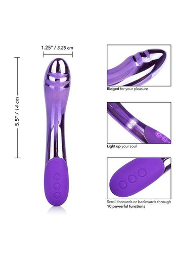 Cal Exotics - Dazz-LED - Vibrance LED G-Spot Vibrator - Purple - Stag Shop
