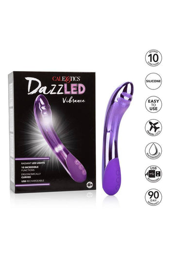 Cal Exotics - Dazz-LED - Vibrance LED G-Spot Vibrator - Purple - Stag Shop