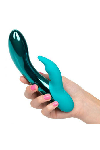 Cal Exotics - Dazz-LED - Brilliance LED Dual Vibrator - Teal - Stag Shop