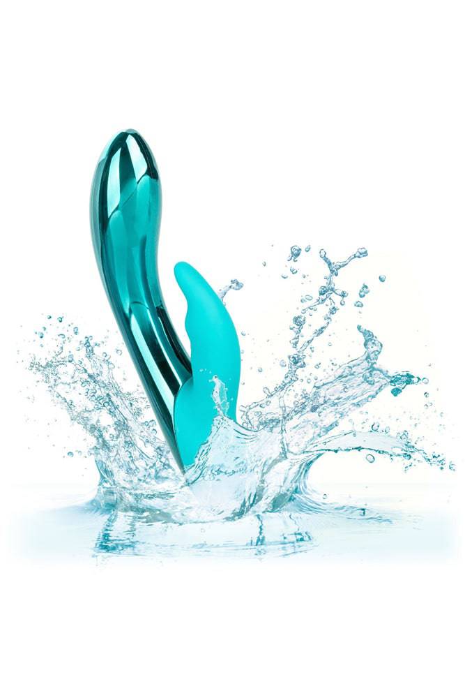 Cal Exotics - Dazz-LED - Brilliance LED Dual Vibrator - Teal - Stag Shop
