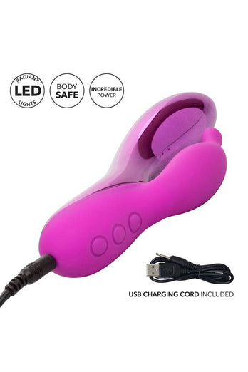 Cal Exotics - Dazz-LED - Radiance LED Dual Vibrator - Pink - Stag Shop