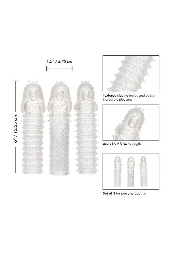 Cal Exotics - 3-Piece Extension Kit - Clear - Stag Shop