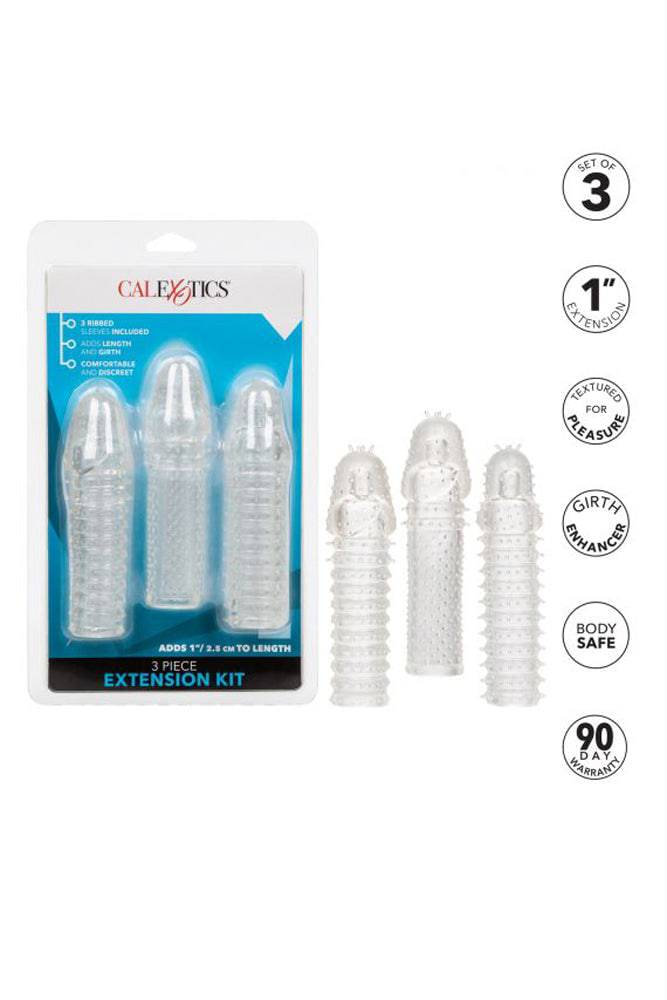 Cal Exotics - 3-Piece Extension Kit - Clear - Stag Shop