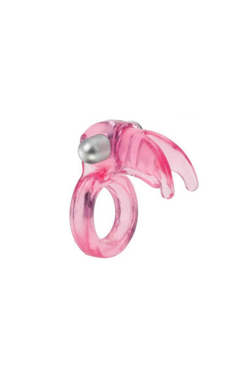 Cal Exotics - Couples Enhancer - Triple Clit Flicker Cock Ring - Pink - Stag Shop