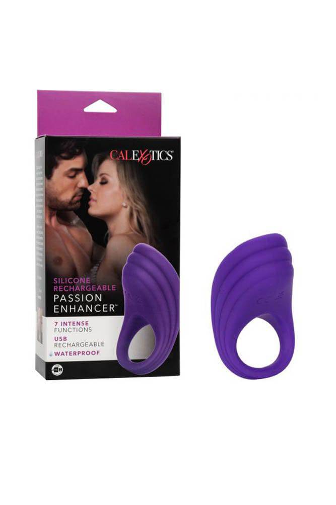 Cal Exotics - Couples Enhancer - Rechargeable Couples Passion Cock Ring - Purple - Stag Shop