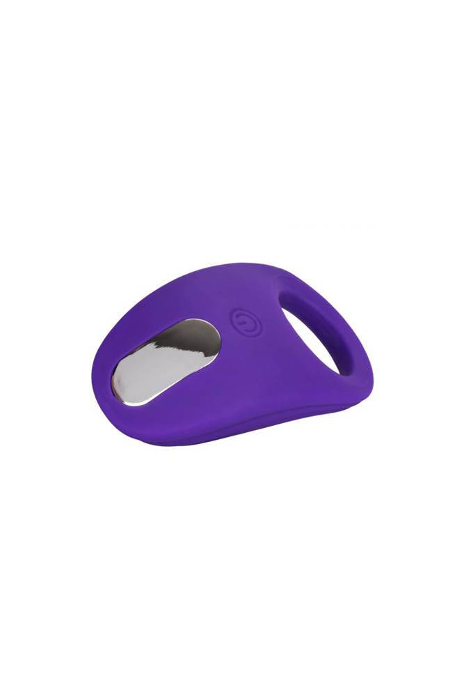 Cal Exotics - Couples Enhancer - Rechargeable Couples Passion Cock Ring - Purple - Stag Shop