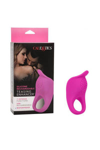 Thumbnail for Cal Exotics - Couples Enhancer - Silicone Rechargeable Teasing Cock Ring - Pink - Stag Shop