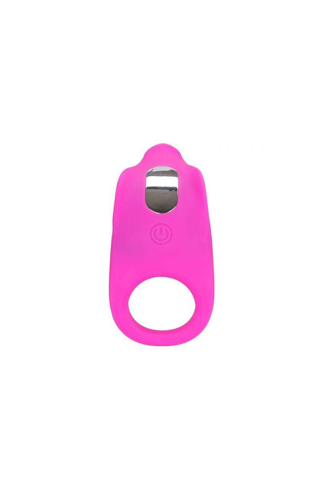 Cal Exotics - Couples Enhancer - Silicone Rechargeable Teasing Cock Ring - Pink - Stag Shop