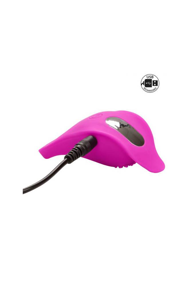 Cal Exotics - Couples Enhancer - Silicone Rechargeable Teasing Cock Ring - Pink - Stag Shop