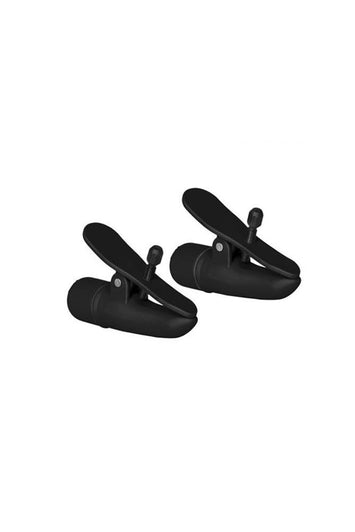 Cal Exotics - Nipple Play - Nipplettes Vibrating Nipple Clamps - Black - Stag Shop