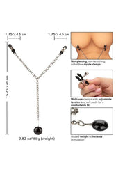 Cal Exotics - Nipple Play - Weighted Disc Nipple Clamps - Stag Shop