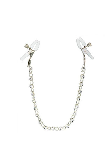 Cal Exotics - Nipple Play - Crystal Chain Nipple Clamps - Stag Shop