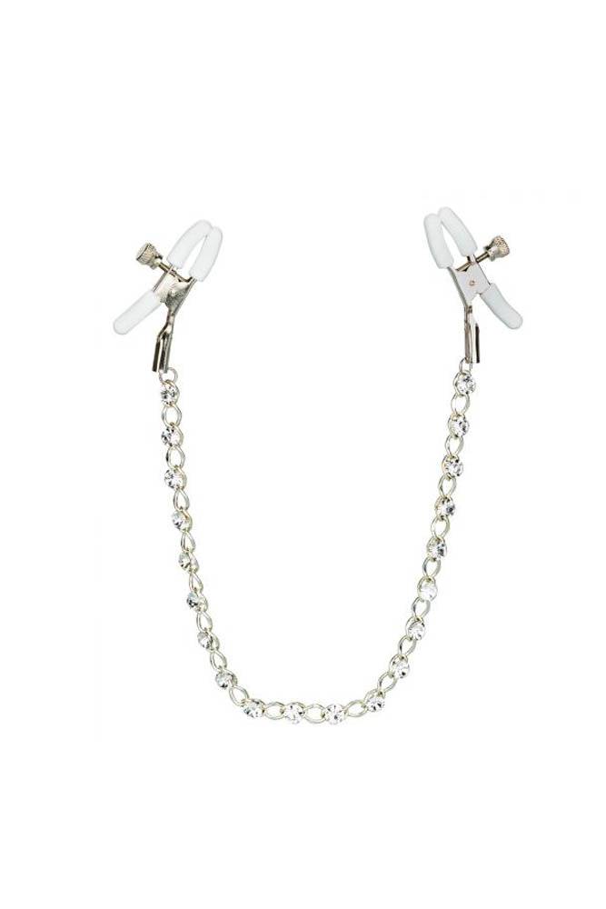 Cal Exotics - Nipple Play - Crystal Chain Nipple Clamps - Stag Shop