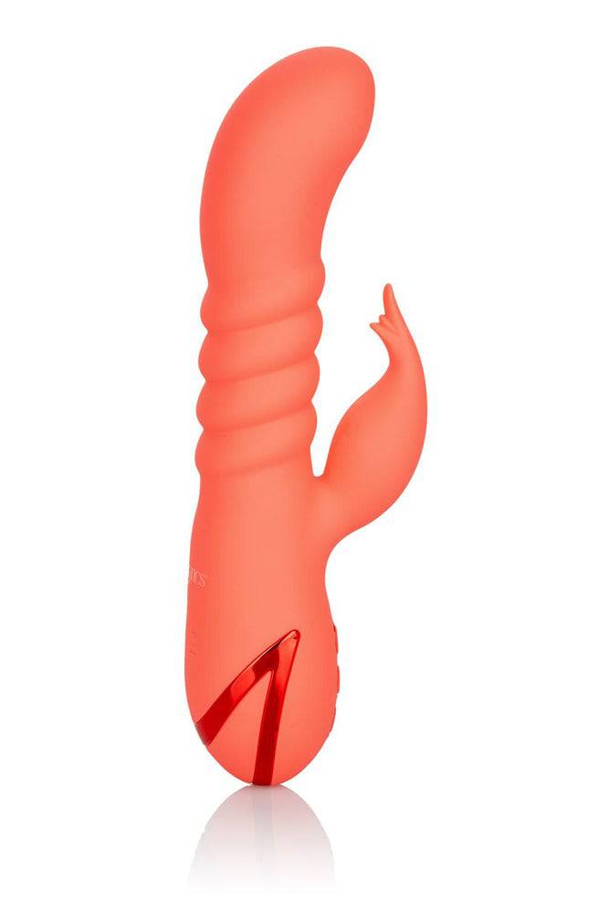 Cal Exotics - California Dreaming - Orange County Cutie Thrusting Vibrator - Orange - Stag Shop