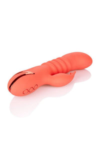 Thumbnail for Cal Exotics - California Dreaming - Orange County Cutie Thrusting Vibrator - Orange - Stag Shop
