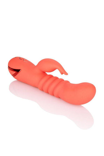 Cal Exotics - California Dreaming - Orange County Cutie Thrusting Vibrator - Orange - Stag Shop