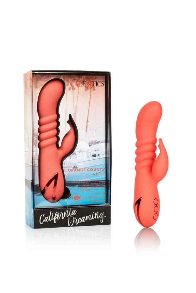 Cal Exotics - California Dreaming - Orange County Cutie Thrusting Vibrator - Orange - Stag Shop
