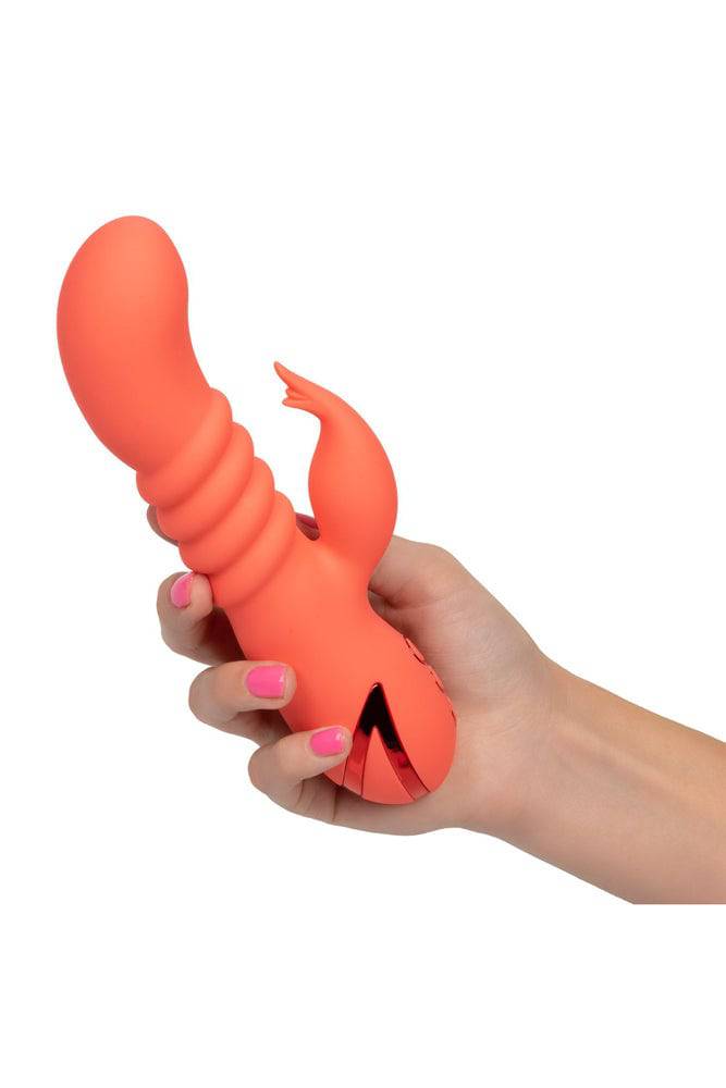 Cal Exotics - California Dreaming - Orange County Cutie Thrusting Vibrator - Orange - Stag Shop