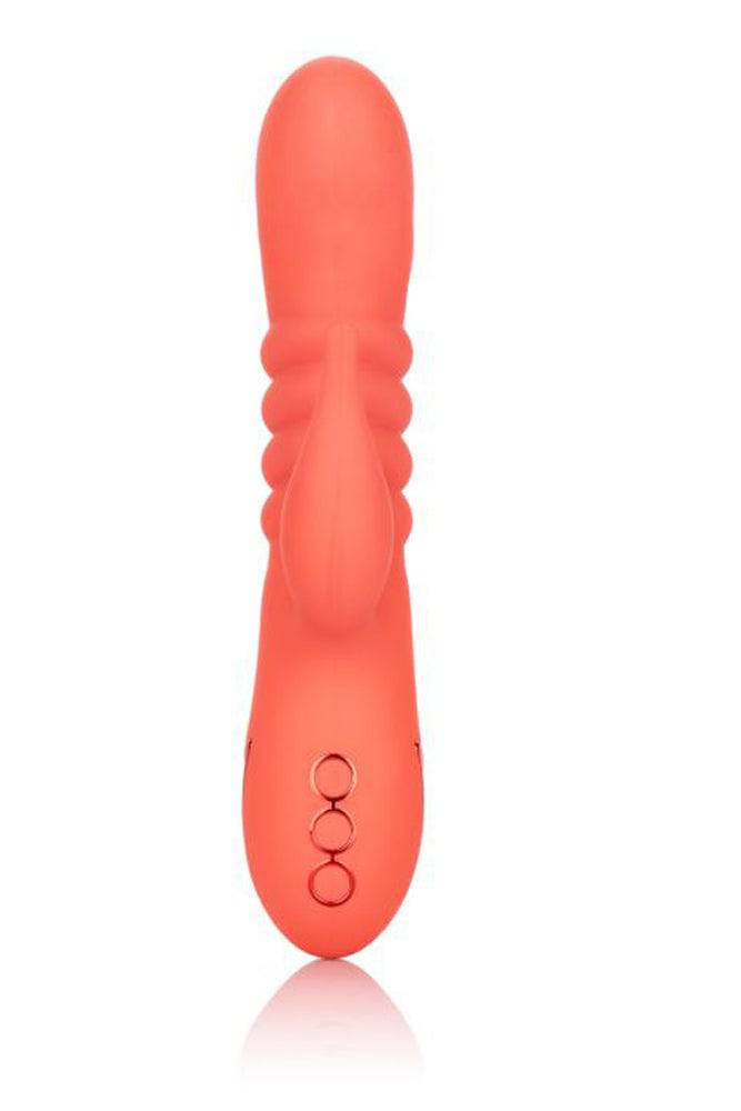 Cal Exotics - California Dreaming - Orange County Cutie Thrusting Vibrator - Orange - Stag Shop