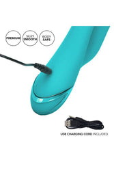 Cal Exotics - California Dreaming - Santa Monica Starlet Dual Vibrator - Teal - Stag Shop
