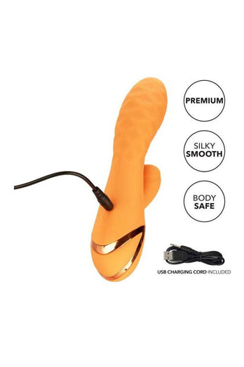 Cal Exotics - California Dreaming - Newport Beach Babe Dual Vibrator - Orange - Stag Shop