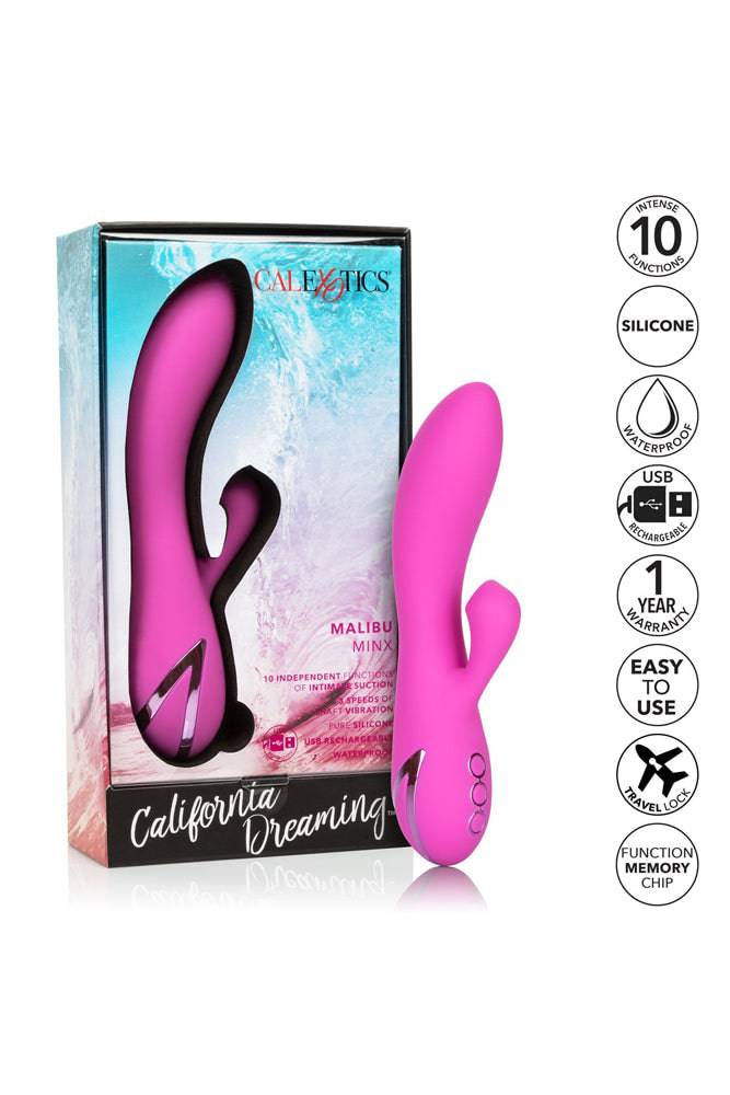 Cal Exotics - California Dreaming - Malibu Minx Dual Vibrator - Pink - Stag Shop