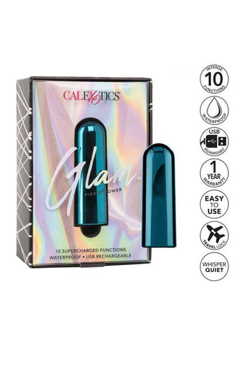 Cal Exotics - Glam Bullet Vibrator - Blue - Stag Shop