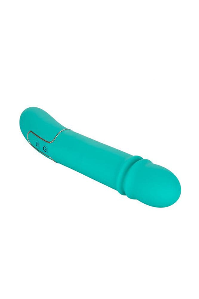 Cal Exotics - Shameless - Flirt Thrusting Vibrator - Teal - Stag Shop
