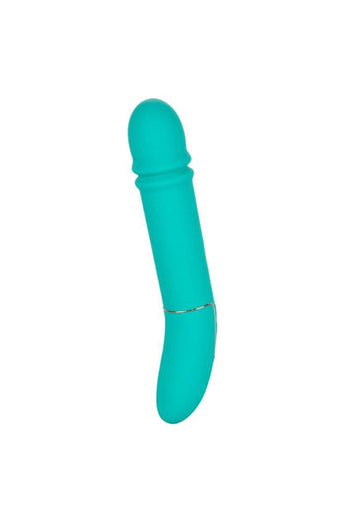 Cal Exotics - Shameless - Flirt Thrusting Vibrator - Teal - Stag Shop