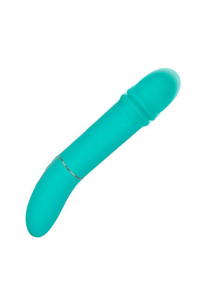Cal Exotics - Shameless - Flirt Thrusting Vibrator - Teal - Stag Shop