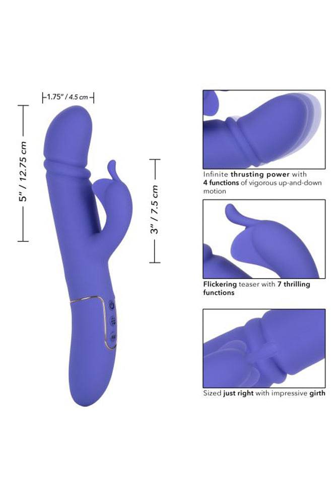 Cal Exotics - Shameless - Seducer Thrusting Vibrator - Purple - Stag Shop