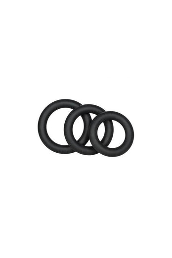 Cal Exotics - Dr. Joel Kaplan - Silicone Support Cock Rings - Black - Stag Shop