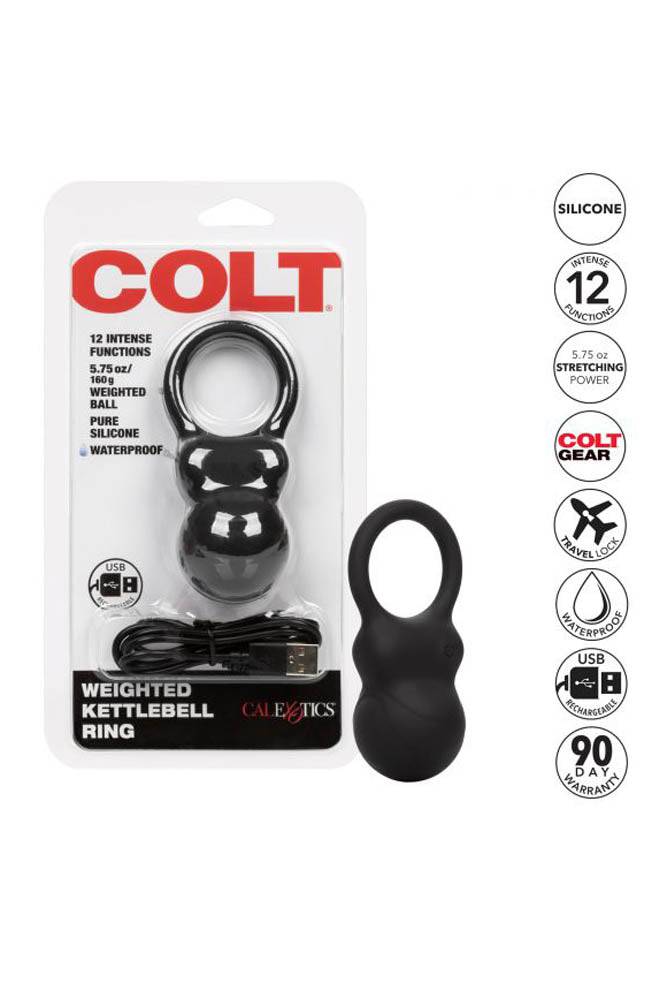 Cal Exotics - Colt - Weighted Kettlebell Cock Ring - Black - Stag Shop