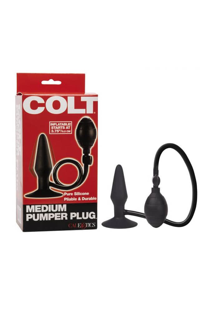 Cal Exotics - Colt - Medium Pumper Butt Plug - Black - Stag Shop