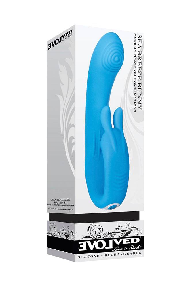 Evolved - Sea Breeze Bunny Vibrator - Blue - Stag Shop