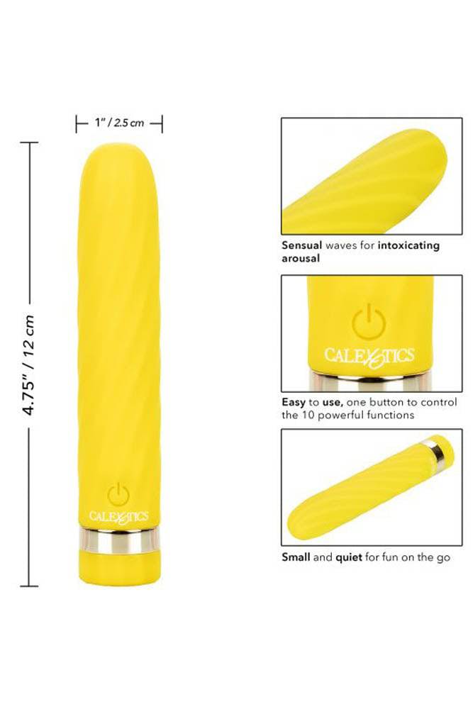 Cal Exotics - Slay - SeduceMe Vibrator - Yellow - Stag Shop