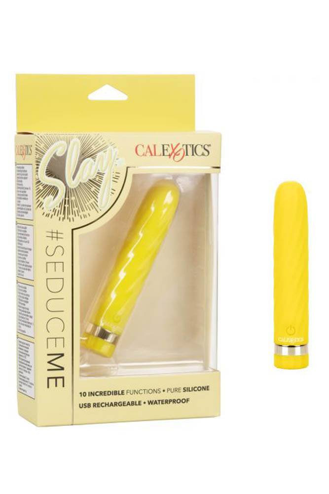 Cal Exotics - Slay - SeduceMe Vibrator - Yellow - Stag Shop