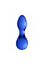 Shots Toys - Chrystalino - Seed Glass Butt Plug - Blue - Stag Shop