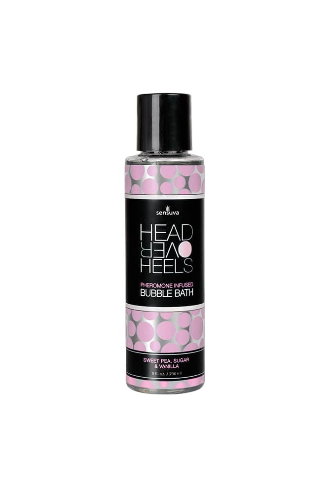 Sensuva - Head Over Heels Pheromone Infused Bubble Bath - Vanilla Sugar and Sweet Pea - 8oz - Stag Shop
