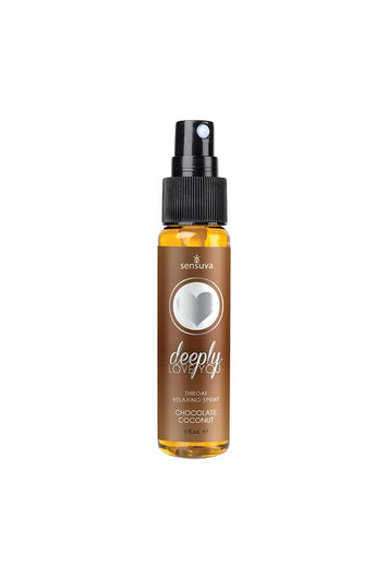 Sensuva - Deeply Love You - Throat Relaxing Spray - 1oz - Chocolate Coconut - Stag Shop