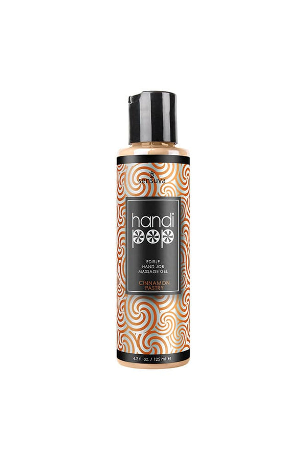 Sensuva - HandiPop Edible Handjob Massage Gel - 4.2oz - Cinnamon Pastry - Stag Shop