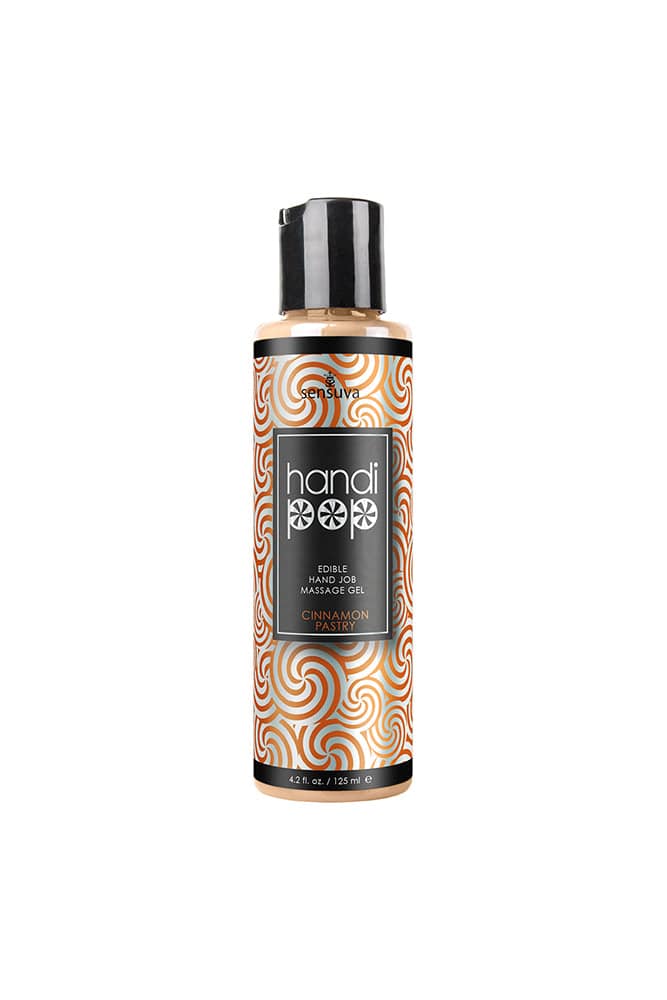 Sensuva - HandiPop Edible Handjob Massage Gel - 4.2oz - Cinnamon Pastry - Stag Shop
