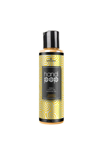 Sensuva - HandiPop Edible Handjob Massage Gel - 4.2oz - Mango - Stag Shop