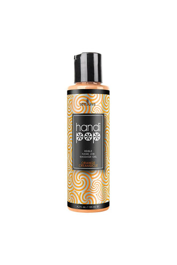 Sensuva - HandiPop Edible Handjob Massage Gel - 4.2oz - Orange Creamsicle - Stag Shop